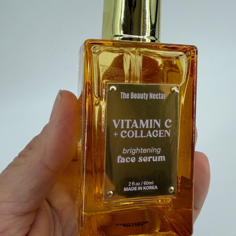 The Beauty Nectar Vitamin C +‎ Collagen Brightening Face Serum 2oz 60ml